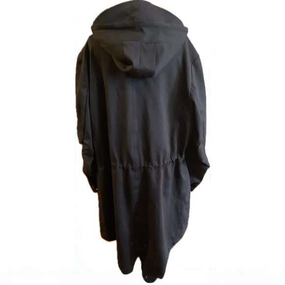 Y-3 Adidas/Yohji Yamamoto Hooded Double Zip Fishtail Coat - Picture 3 of 16